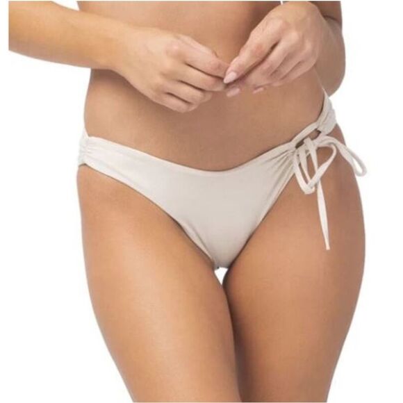 L*Space Amal Metallic Bone Classic Bikini Bottom Size Small - Picture 1 of 9